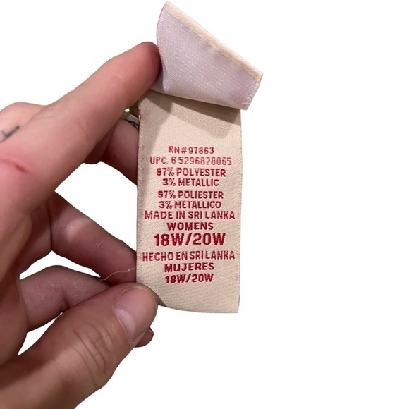 Vintage Faded Glory Sheer Green All Over Print Baby Doll Top Size 18/20 90s Y2k - Picture 7 of 7